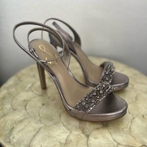 Sam Edelman Jade Rhinestone Ankle Strap Sandal 7.5